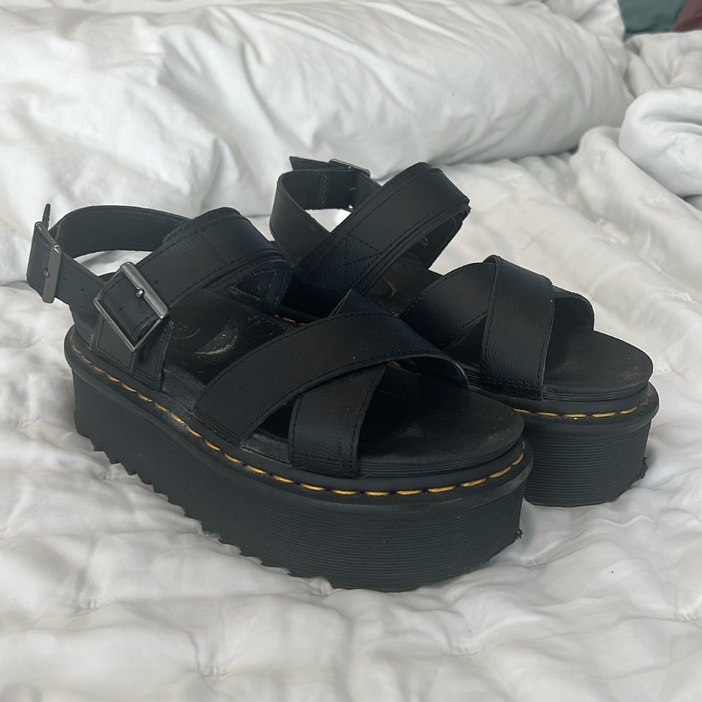 Doc Martin Platform Strappy Buckle Sandals